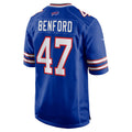 Johmsee B.Bills #47 Christian Benford Player Royal Home Game Stitched Jerseys