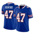 Johmsee B.Bills #47 Christian Benford Player Royal Vapor F.U.S.E. Limited Home Game Stitched Jerseys