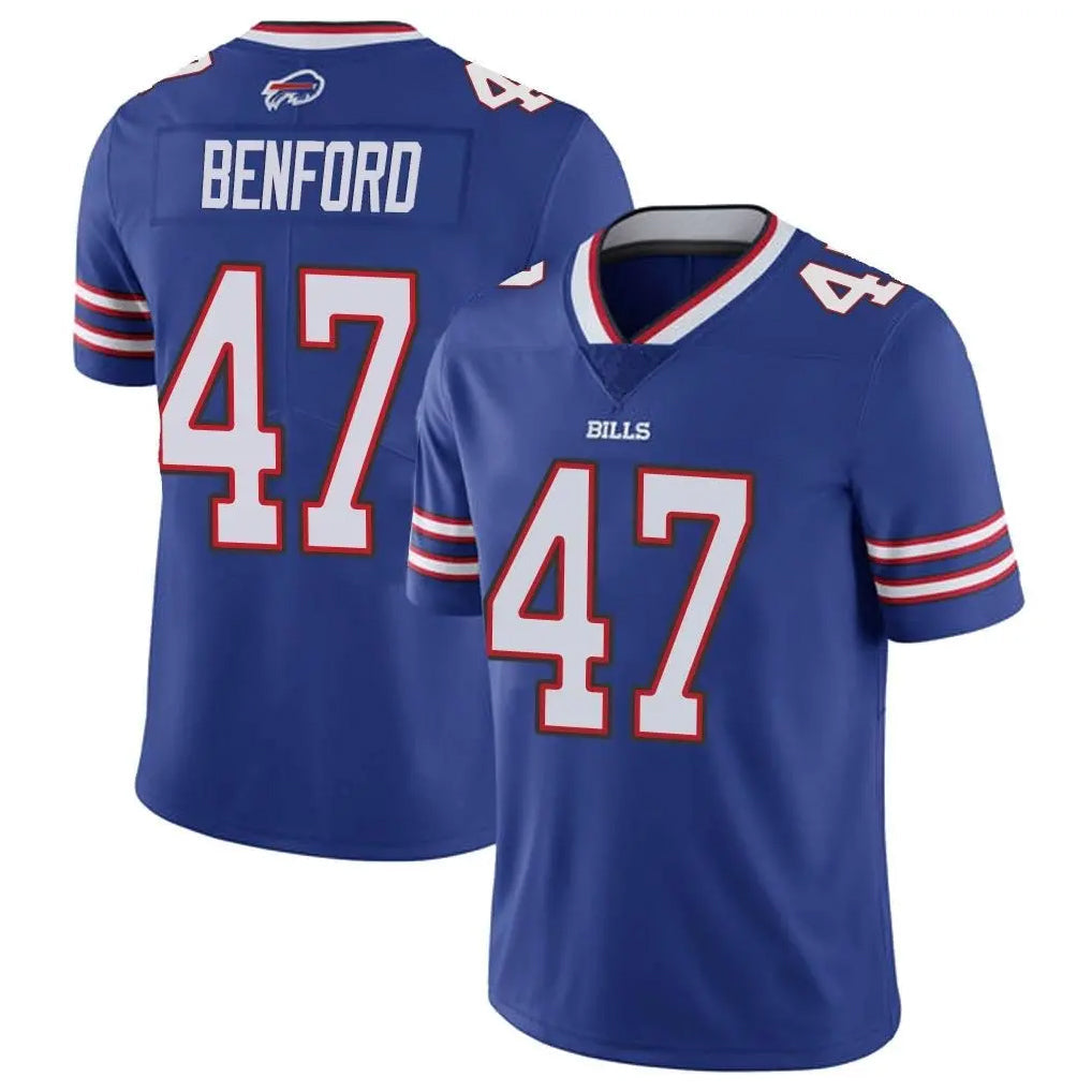 Johmsee B.Bills #47 Christian Benford Player Royal Vapor Untouchable Limited Stitched Jerseys