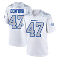 Johmsee B.Bills #47 Christian Benford Player White Rivalries Collection Limited Stitched Jerseys