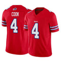 Johmsee B.Bills #4 James Cook III Player Red Vapor F.U.S.E. Jersey Limited Home Game Stitched Jerseys