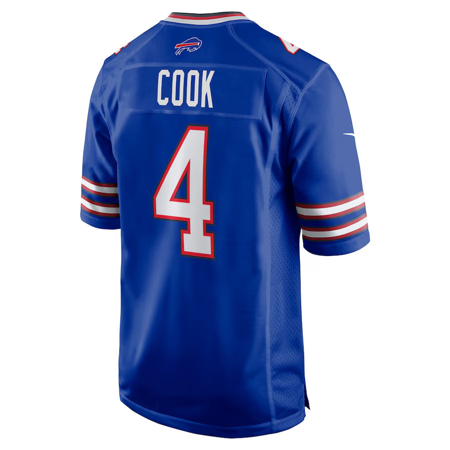 Johmsee B.Bills #4 James Cook Player Royal Home Game Stitched Jerseys