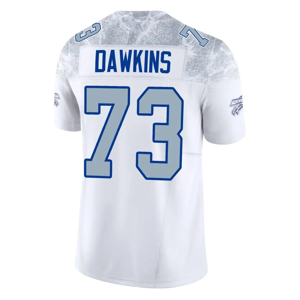 Johmsee B.Bills #73 Dion Dawkins Benford Player White Rivalries Collection Limited Home Game Stitched Jerseys