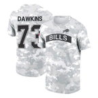 Johmsee B.Bills #73 Dion Dawkins Player Arctic Camo Salute to Service T-Shirt Hoodies Stitched Jerseys