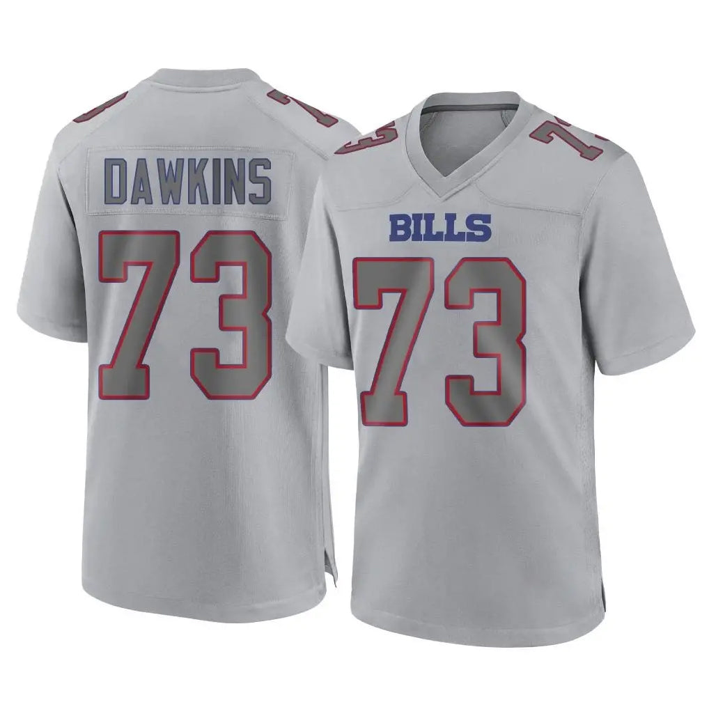 Johmsee B.Bills #73 Dion Dawkins Player Gray Fashion Home Game Stitched Jerseys