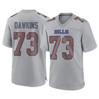 Johmsee B.Bills #73 Dion Dawkins Player Gray Fashion Home Game Stitched Jerseys
