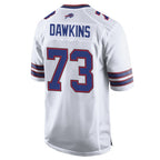 Johmsee B.Bills #73 Dion Dawkins Player White Home Game Stitched Jerseys