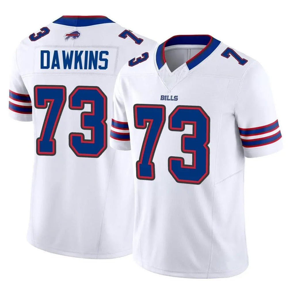 Johmsee B.Bills #73 Dion Dawkins Player White Vapor F.U.S.E. Limited Home Game Stitched Jerseys
