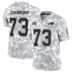 Johmsee B.Bills #73 Dion Dawkins Player Arctic Camo Salute to Service Limited  Stitched Jerseys
