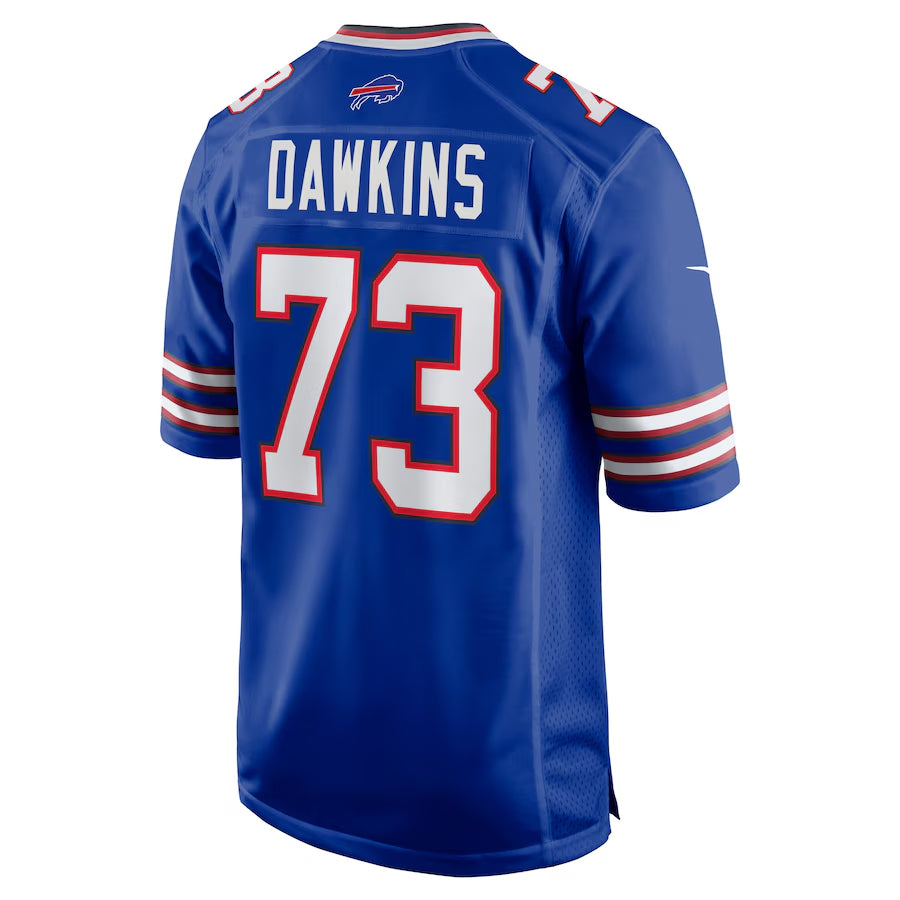 Johmsee B.Bills #73 Dion Dawkins Player Royal Home Game  Stitched Jerseys