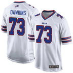 Johmsee B.Bills #73 Dion Dawkins Player White Home Game  Stitched Jerseys