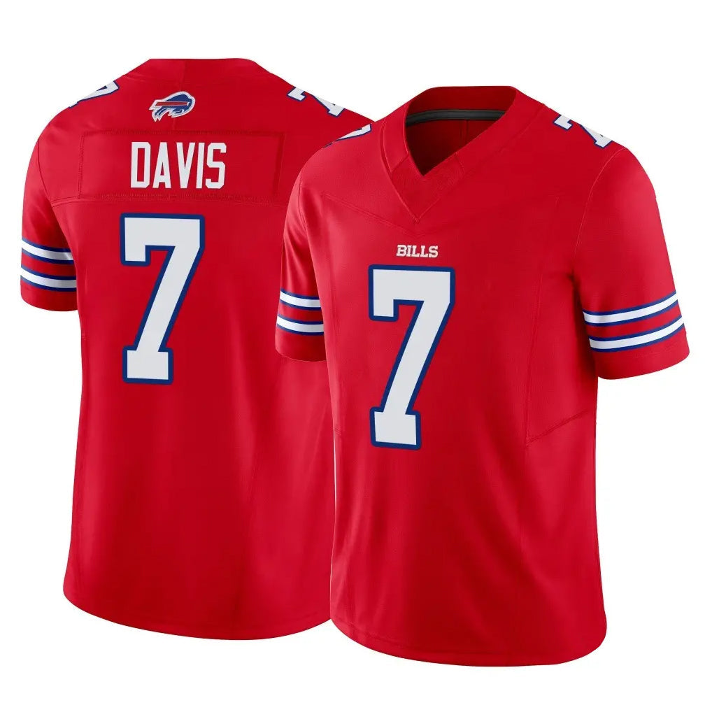 Johmsee B.Bills #7 Ray Davis Player Red Vapor F.U.S.E. Limited Stitched Jerseys