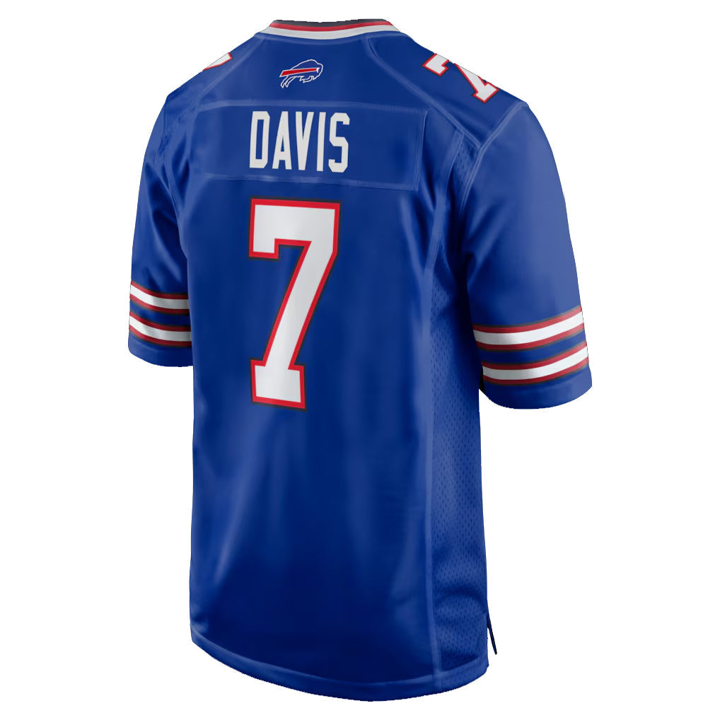 Johmsee B.Bills #7 Ray Davis Player Royal Home Game Stitched Jerseys