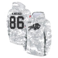 Johmsee B.Bills #86 Dalton Kincaid Player Arctic Camo Salute to Service Hoodies Stitched Jerseys