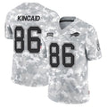 Johmsee B.Bills B.Bills #86 Dalton Kincaid Player Arctic Camo Salute to Service Limited Stitched Jerseys
