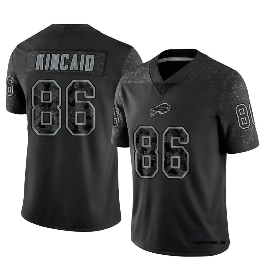 Johmsee B.Bills #86 Dalton Kincaid Player Black RFLCTV Limited  Stitched Jerseys