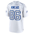 Johmsee B.Bills #86 Dalton Kincaid Player White Rivalries Collection Game Stitched Jerseys