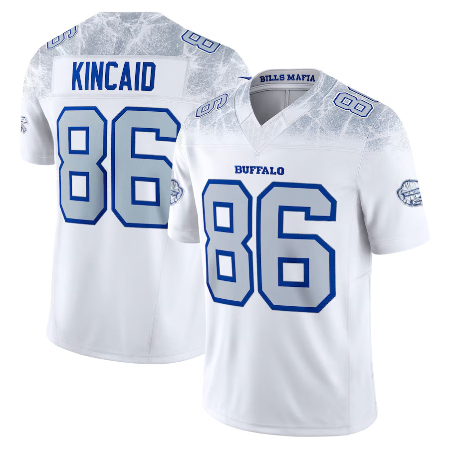 Johmsee B.Bills #86 Dalton Kincaid Player White Rivalries Collection Vapor Limited Stitched Jerseys