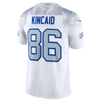 Johmsee B.Bills #86 Dalton Kincaid Player White Rivalries Collection Vapor Limited  Stitched Jerseys