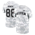 Johmsee B.Bills #88 Dawson Knox Player Arctic Camo Salute to Service T-Shirt Hoodies Stitched Jerseys