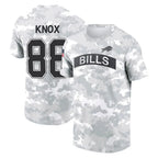 Johmsee B.Bills #88 Dawson Knox Player Arctic Camo Salute to Service T-Shirt Hoodies Stitched Jerseys