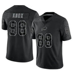 Johmsee B.Bills #88 Dawson Knox Player Black RFLCTV Limited Game Stitched Jerseys