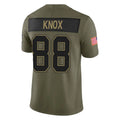 Johmsee B.Bills #88 Dawson Knox Player Olive Salute To Service Limited Game Stitched Jerseys