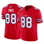 Johmsee B.Bills #88 Dawson Knox Player Red Vapor F.U.S.E. Limited Home Game Stitched Jerseys