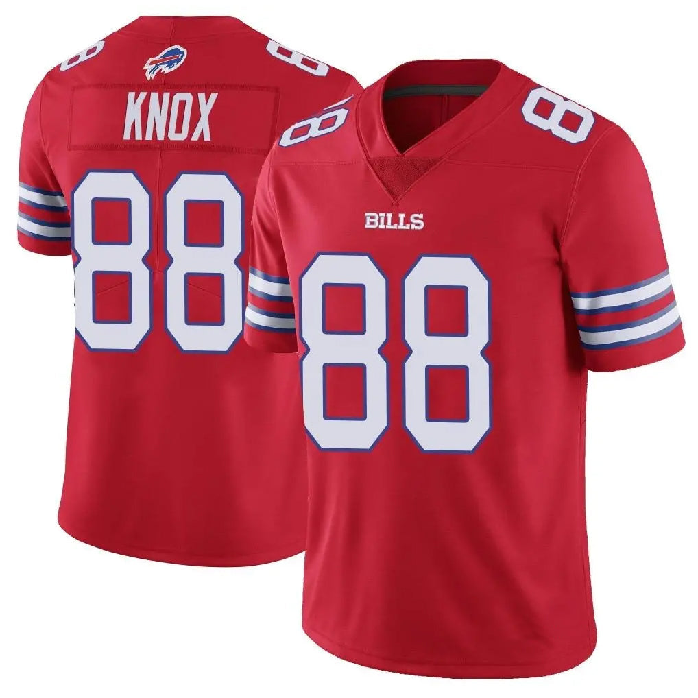 Johmsee B.Bills #88 Dawson Knox Player Red Vapor Untouchable Limited Stitched Jerseys