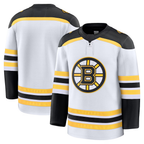 Johmsee B.Bruins White Away Premium Stitched Jerseys