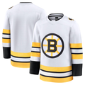 Johmsee B.Bruins White Away Premium Stitched Jersey