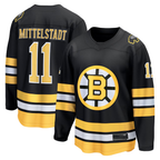 Johmsee B.Bruins #11 Casey Mittelstadt Black Home Breakaway Player Stitched Jerseys