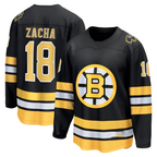 Johmsee B.Bruins #18 Pavel Zacha Black Home Breakaway Player Stitched Jerseys