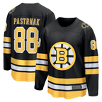 Johmsee B.Bruins #88 David Pastrnak Black Home Breakaway Player Stitched Jerseys