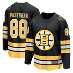 Johmsee B.Bruins #88 David Pastrnak Black Home Breakaway Stitched Jerseys