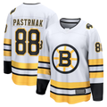 Johmsee B.Bruins #88 David Pastrnak White Away Breakaway Player Stitched Jerseys