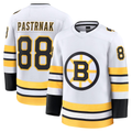 Johmsee B.Bruins #88 David Pastrnak White Away Premium Player Stitched Jerseys