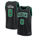 Johmsee B.Celtics #0 Jayson Tatum  Black Fast Break Replica Player Jerseys - Statement Edition