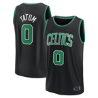 Johmsee B.Celtics #0 Jayson Tatum  Black Fast Break Replica Player Jerseys - Statement Edition
