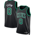Johmsee B.Celtics #0 Jayson Tatum  Black Swingman Jerseys - Statement Edition