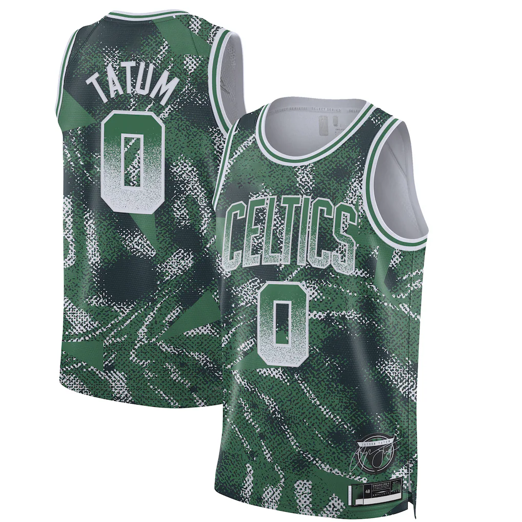 Johmsee B.Celtics #0 Jayson Tatum Green 2025 Select Series Swingman Player Jerseys