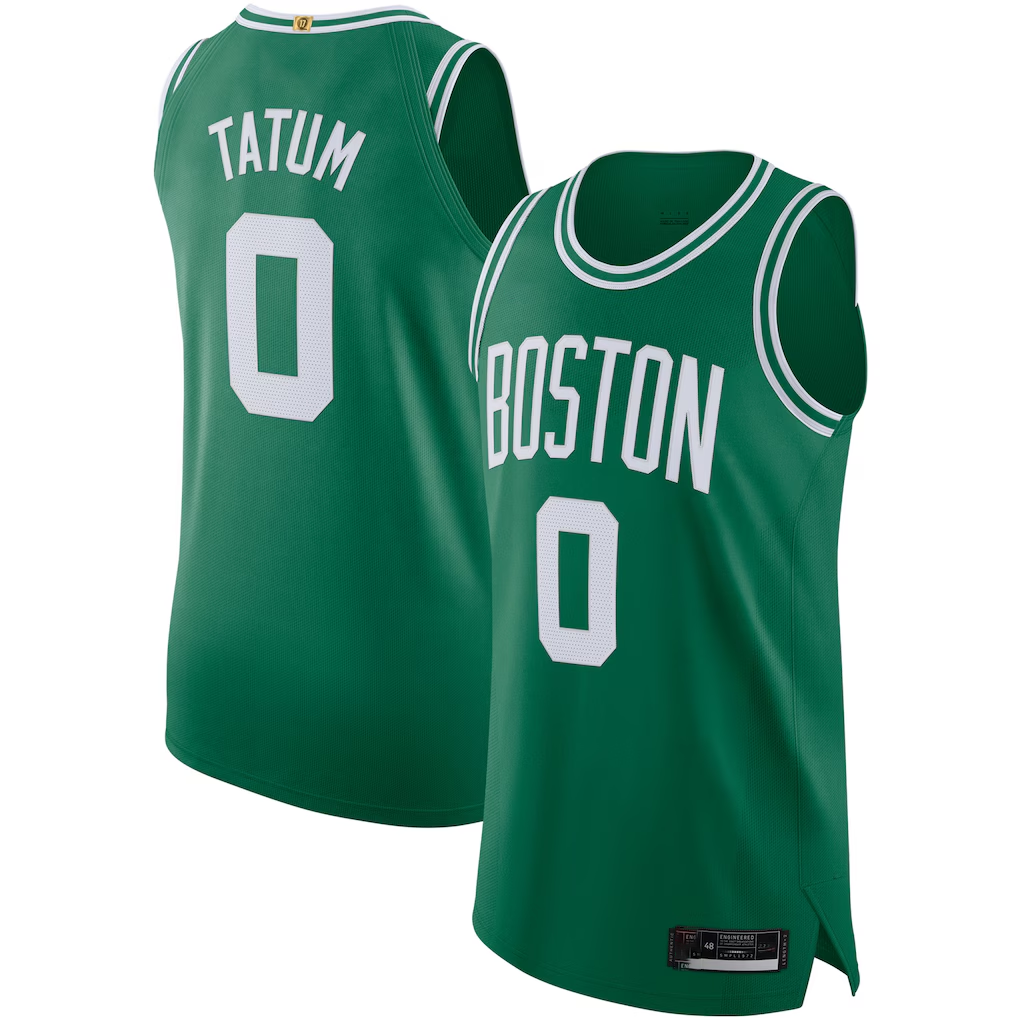 Johmsee B.Celtics #0 Jayson Tatum Kelly Green Authentic Jerseys - Icon Edition
