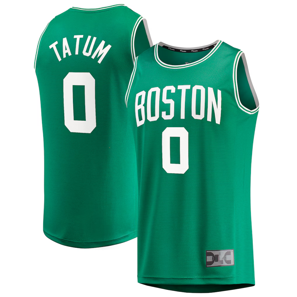 Johmsee B.Celtics #0 Jayson Tatum  Kelly Green Fast Break Replica Jerseys - Icon Edition