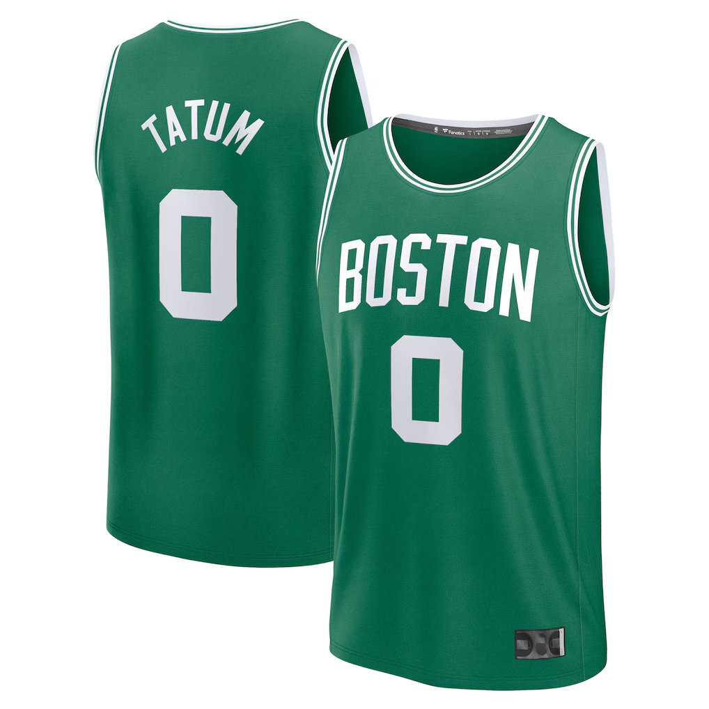 Johmsee B.Celtics #0 Jayson Tatum  Kelly Green Fast Break Replica Player Jerseys - Icon Edition