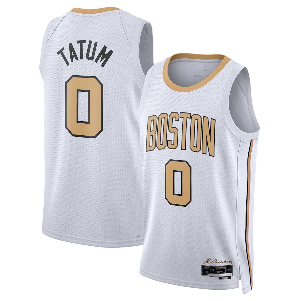 Johmsee B.Celtics #0 Jayson Tatum White 2025 2026 Swingman Jerseys - City Edition
