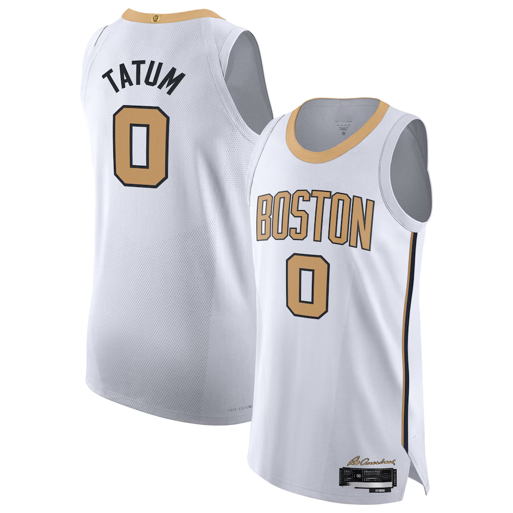 Johmsee B.Celtics #0 Jayson Tatum White 202526 Authentic Jerseys - City Edition