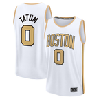 Johmsee B.Celtics #0 Jayson Tatum  White 2025-26 City Edition Fast Break Jerseys