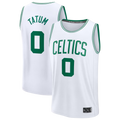 Johmsee B.Celtics #0 Jayson Tatum White Fast Break Replica Player Jerseys - Association Edition