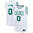 Johmsee B.Celtics #0 Jayson Tatum White Fast Break Replica Player Jerseys - Association Edition