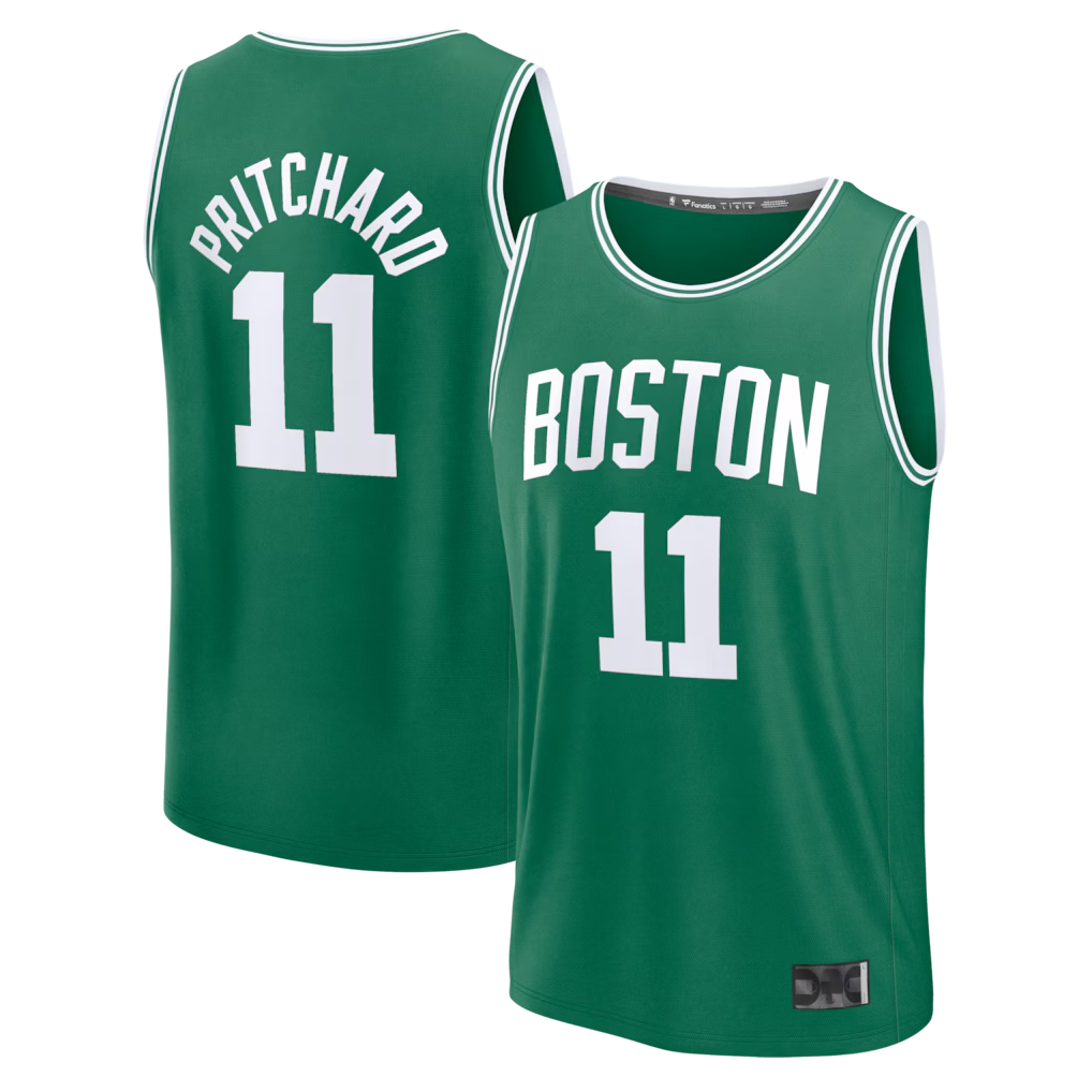 Johmsee B.Celtics #11 Payton Pritchard Kelly Green Fast Break Replica Jerseys - Icon Edition
